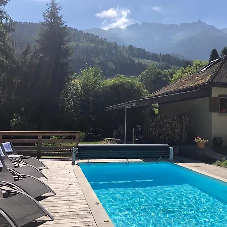 Gites Du Grand Replomb, Piscine Et Jacuzzi 펜션 *
